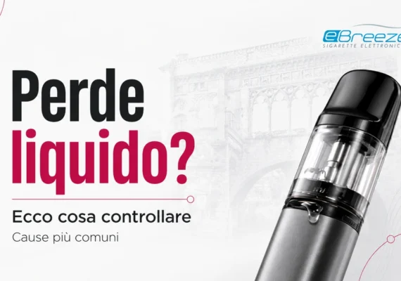 Sigaretta elettronica che perde liquido con riferimento alle cause più comuni e al controllo del dispositivo